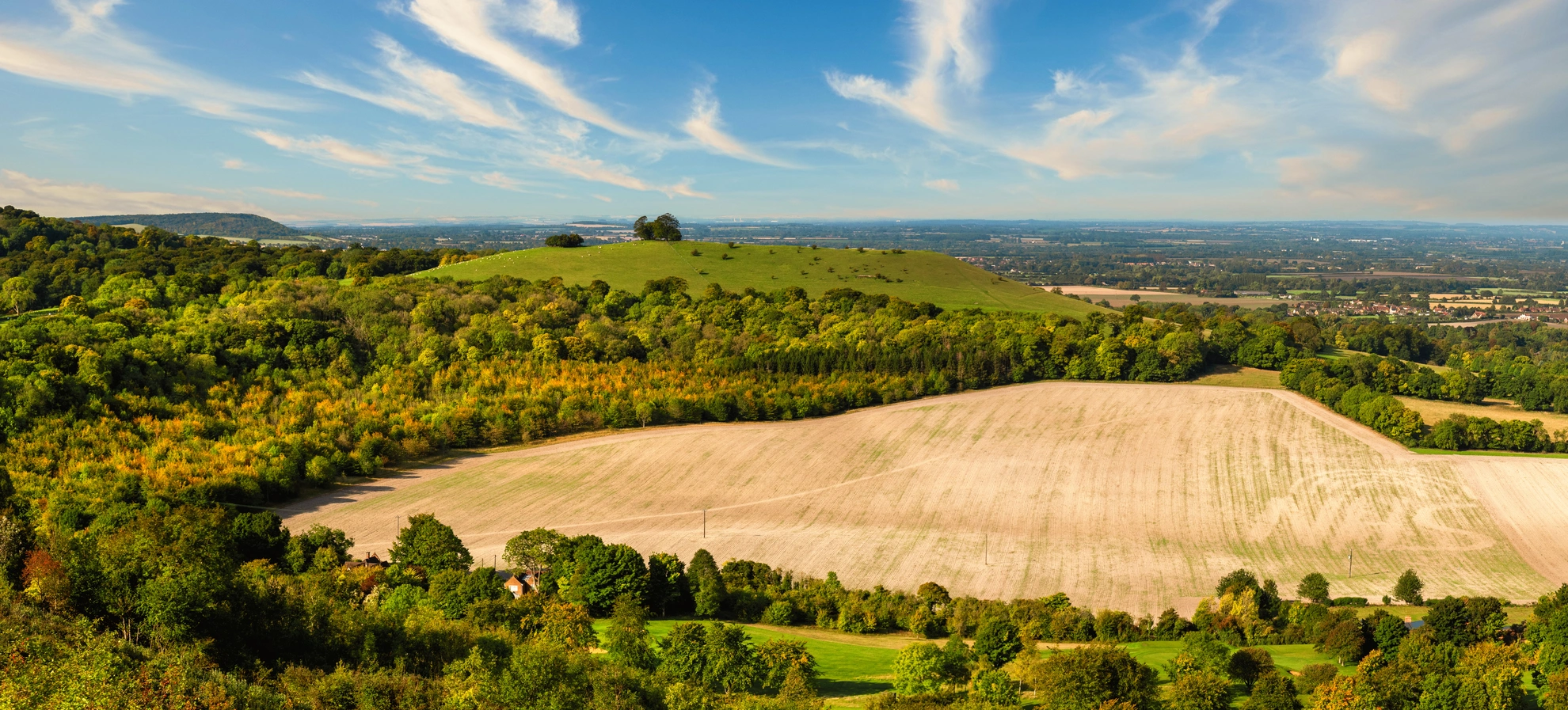 An image depicting the trail Wendover Gap Challenge Loop Walk and its surrounding area.