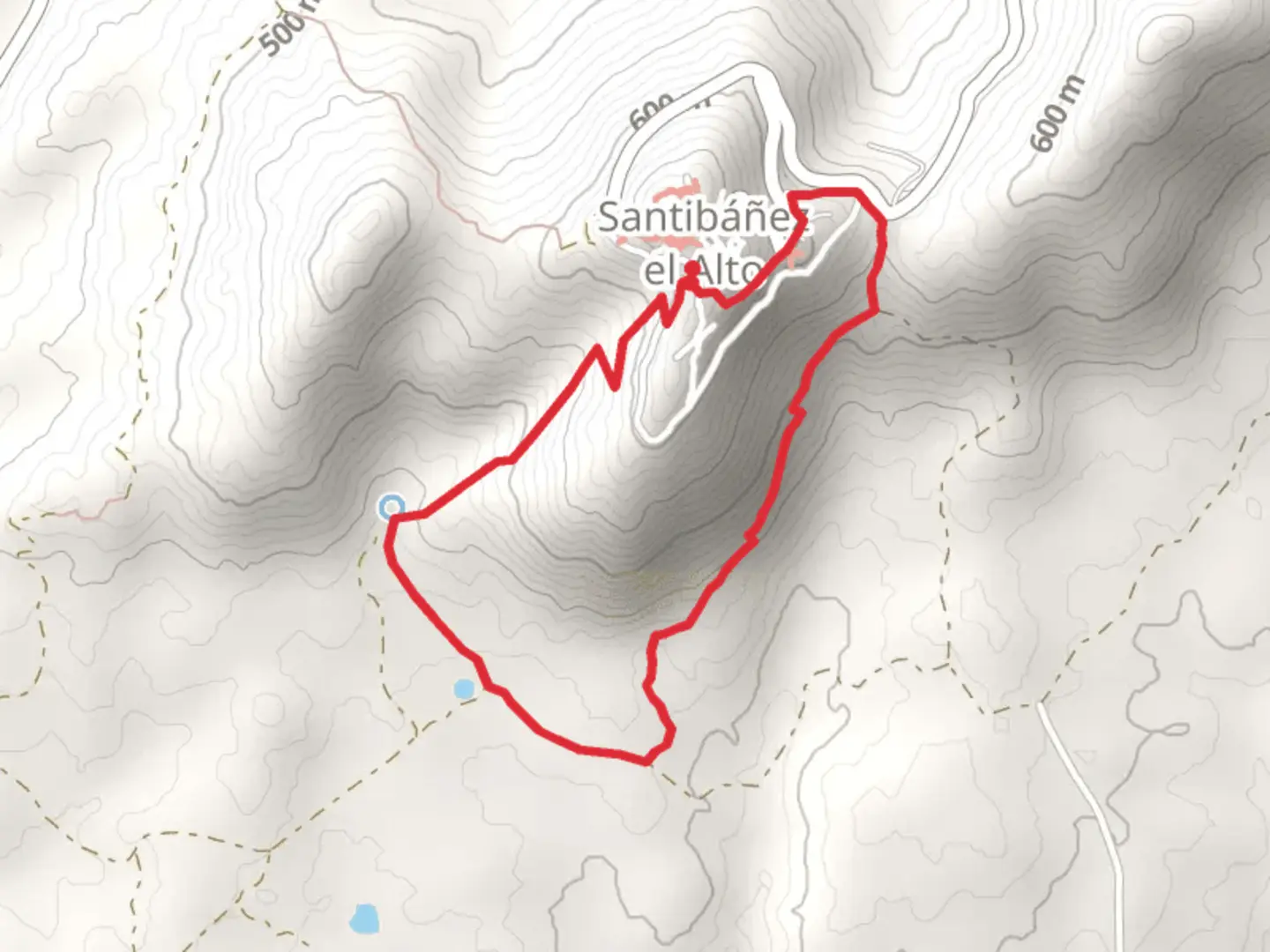 An image depicting the trail The Haystacks SL CC 204 and its surrounding area.