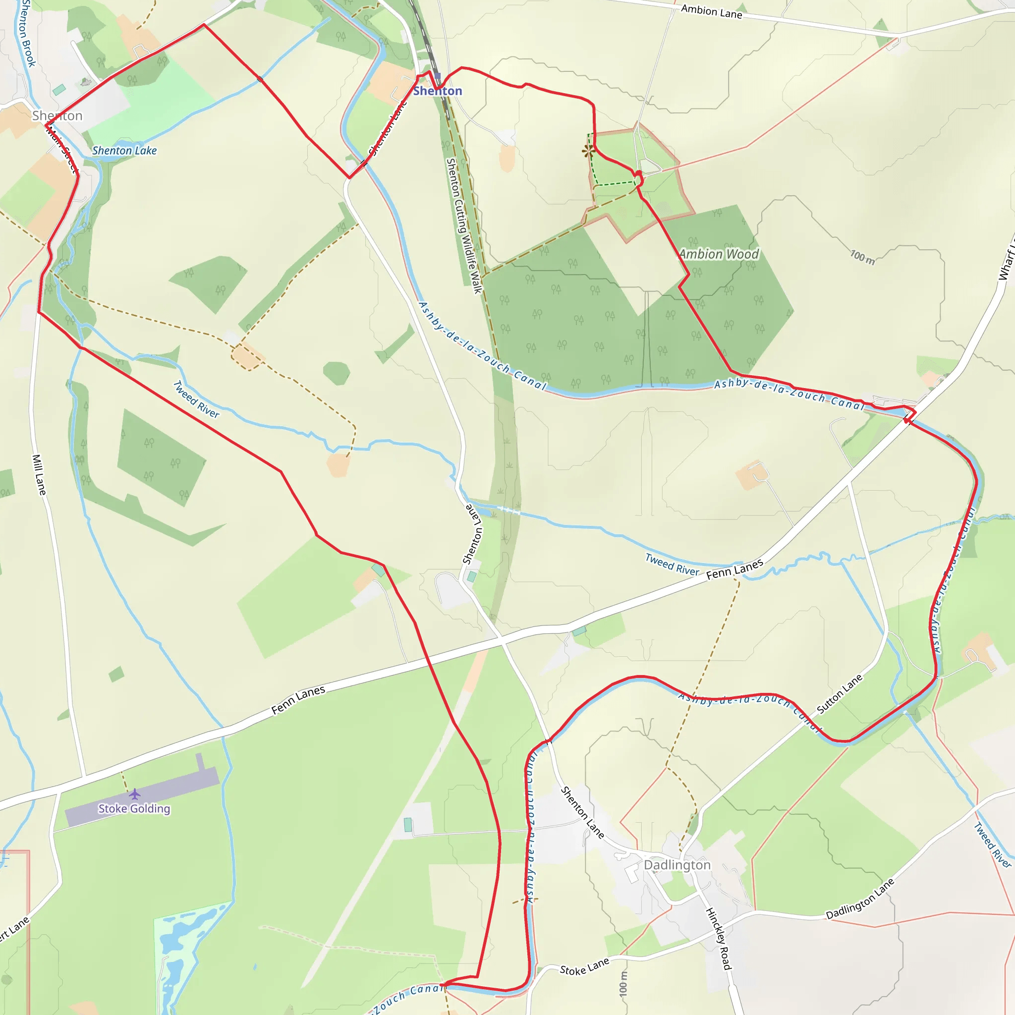 Bosworth Battlefield Walk mobile static map