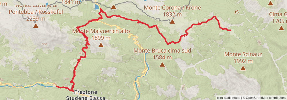 Sentiero Italia - Alps Section stage 23 Map