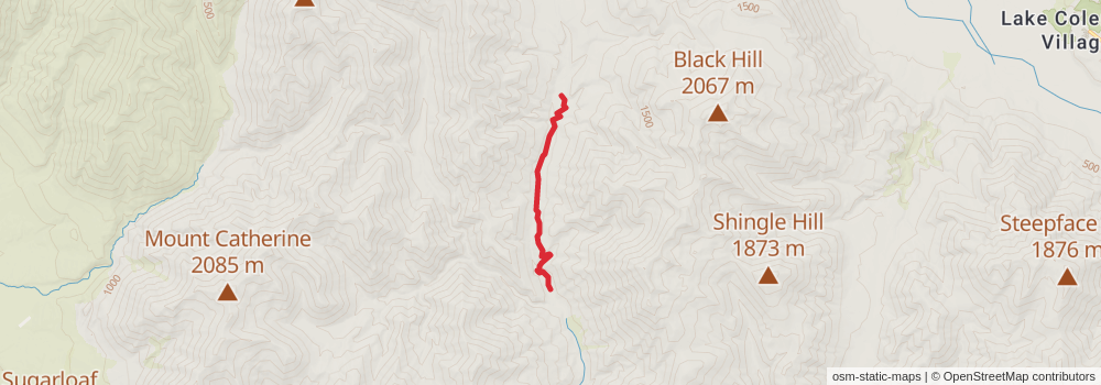 Te Araroa Trail stage 137 Map