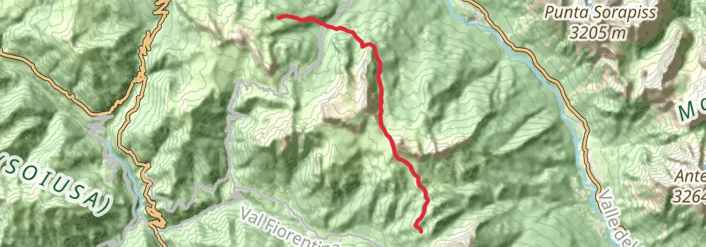 Alta Via 1 stage 5 Map