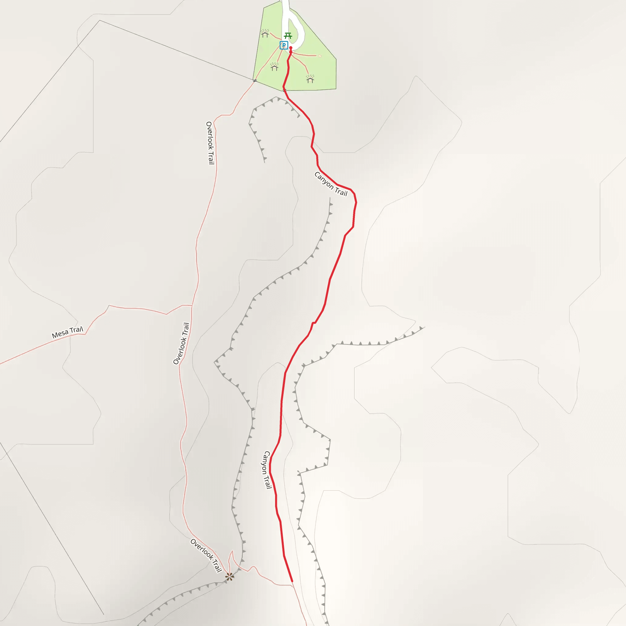 Canyon Trail mobile static map