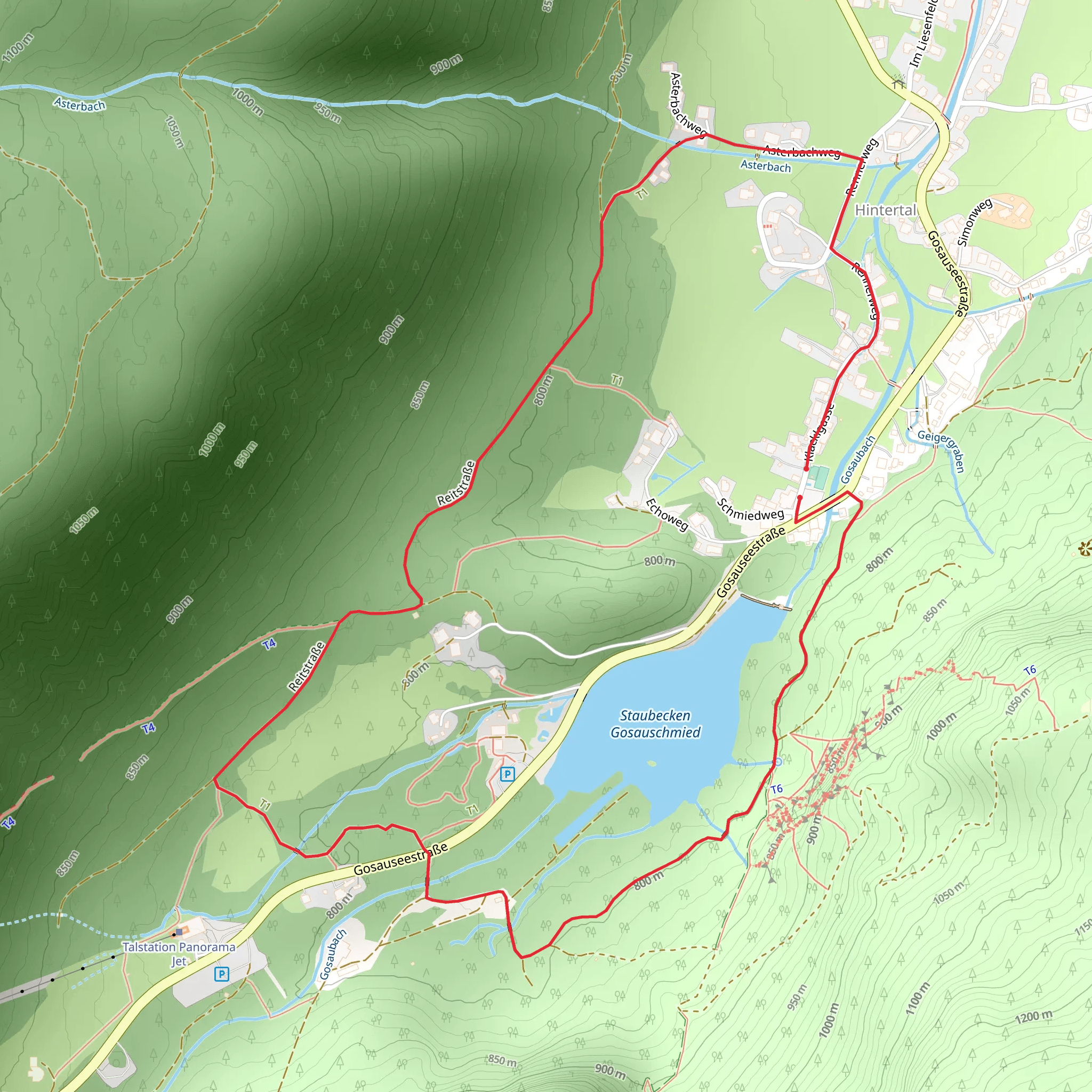 Gosauschmied Loop mobile static map