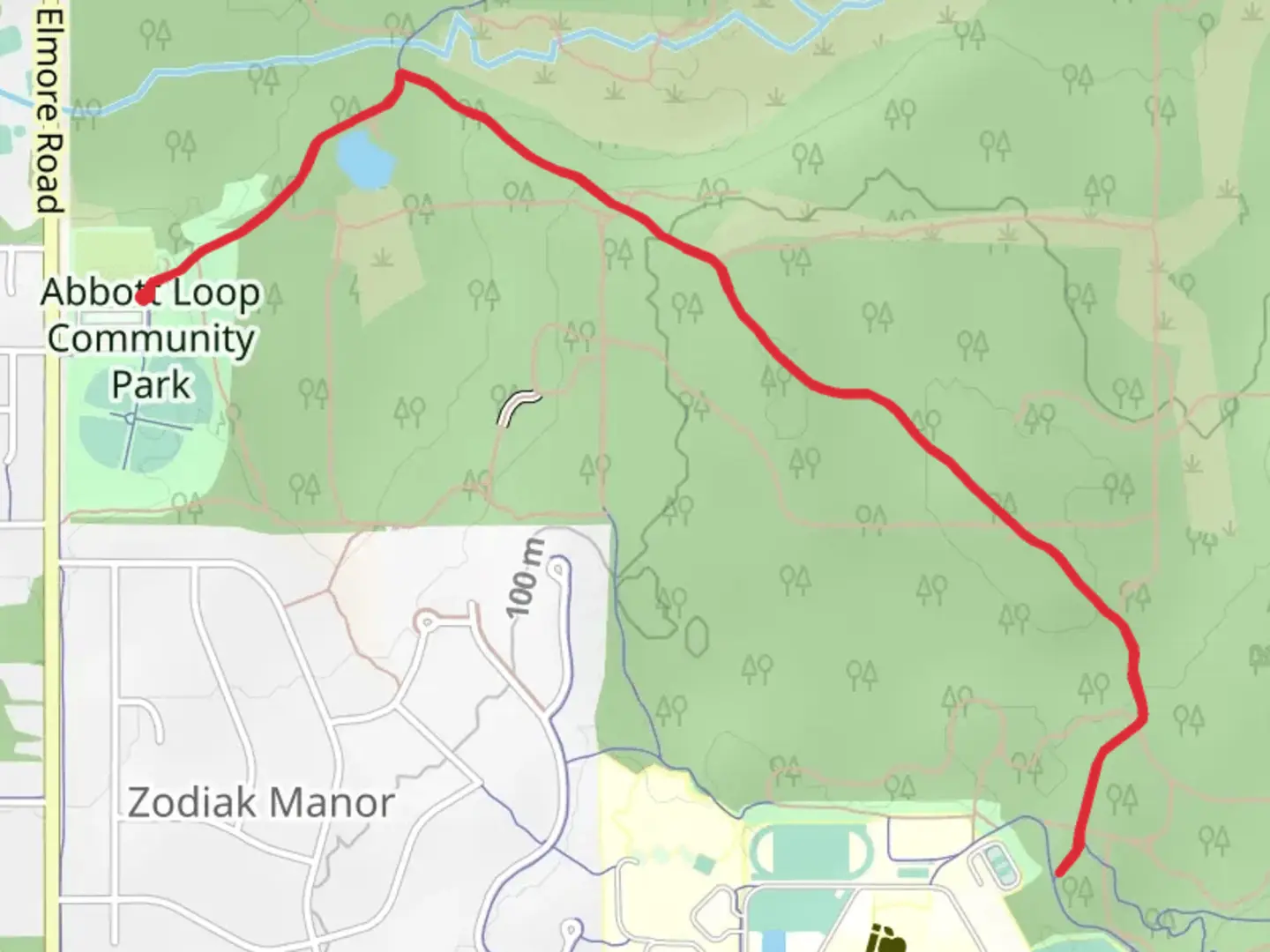 An image depicting the trail Abbott Trail and Tour of Anchorage and its surrounding area.