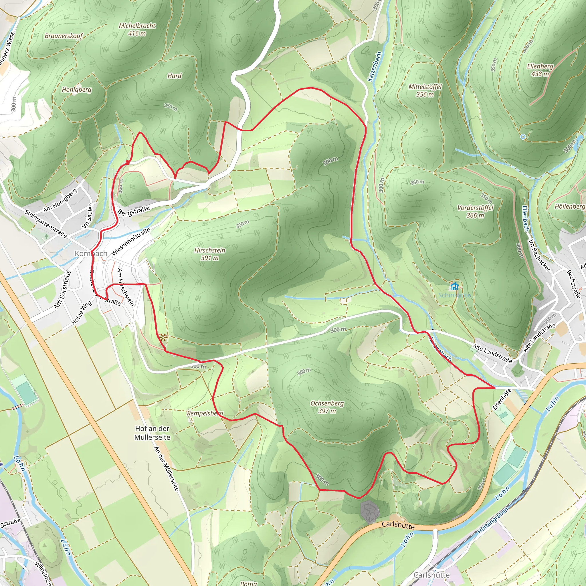 Kombach Loop mobile static map