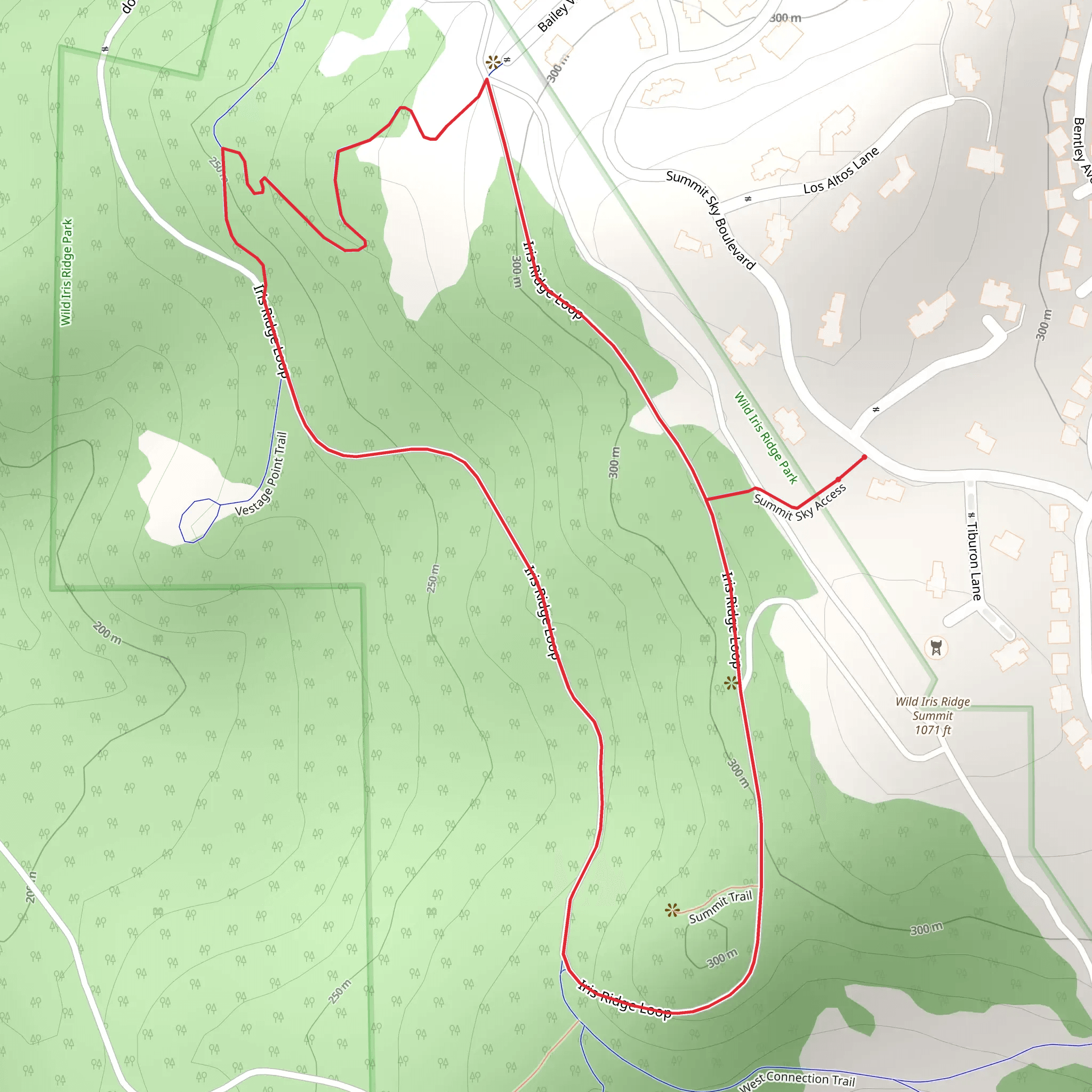 Iris Ridge Short Loop mobile static map
