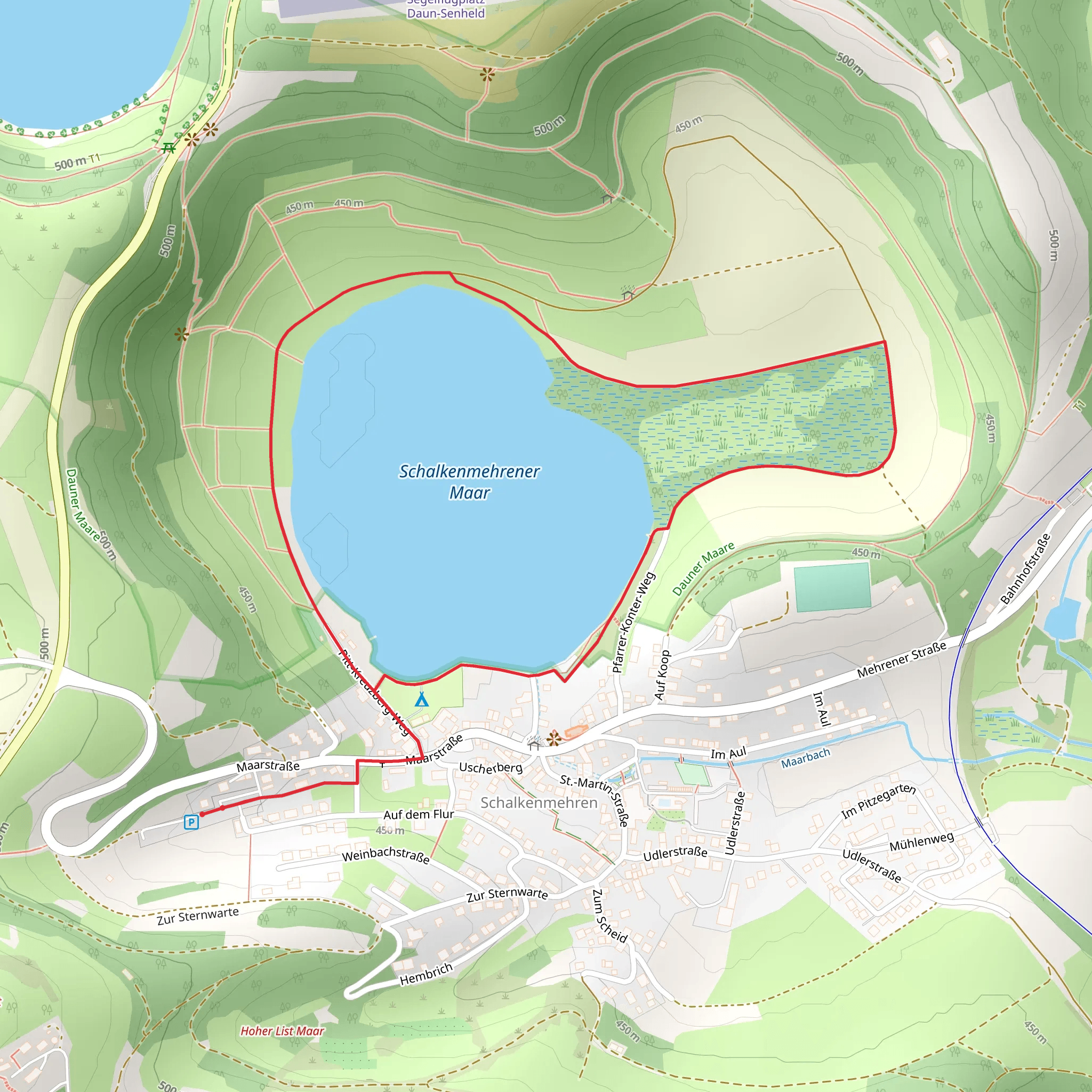 Schalkenmehrener Maar Loop mobile static map