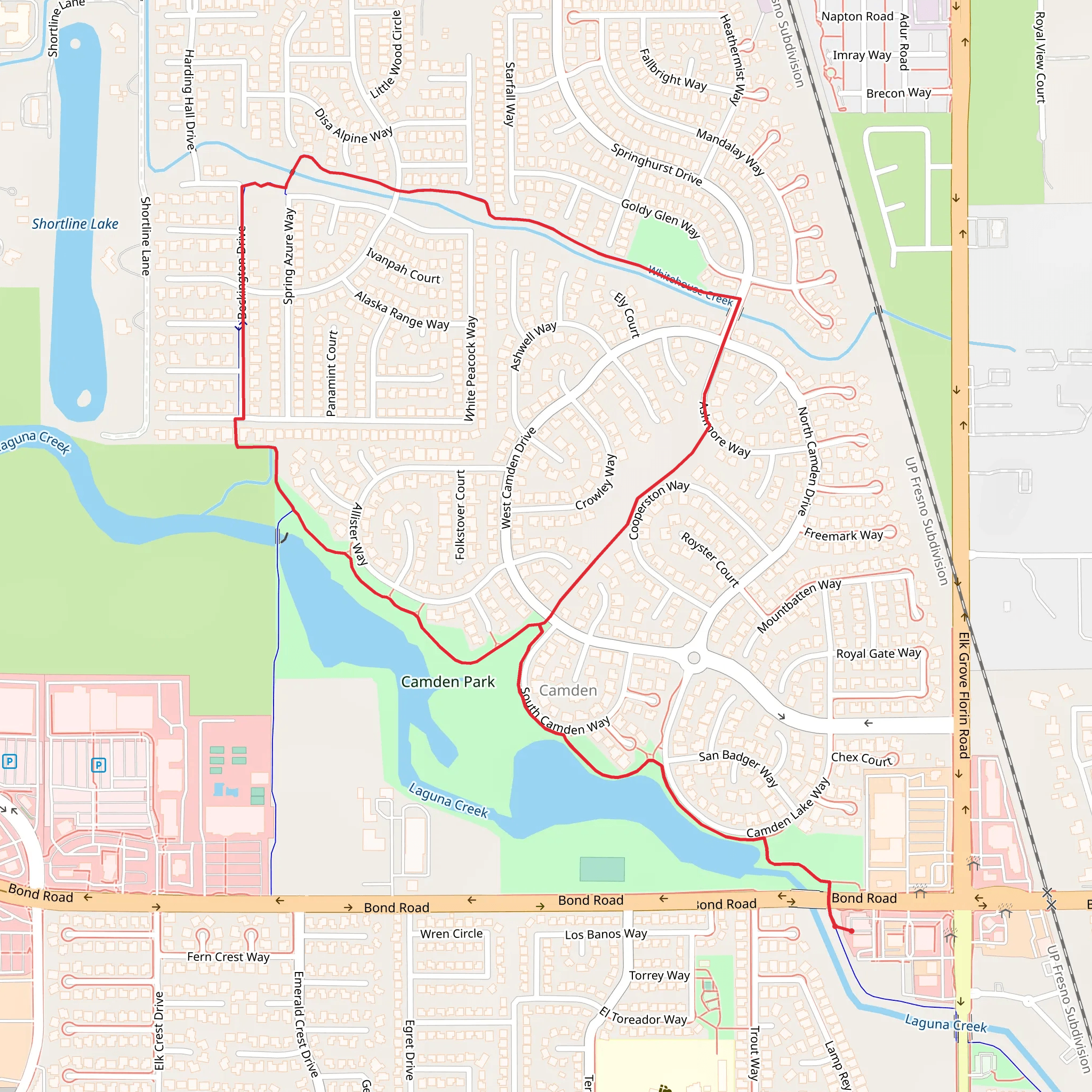 Camden Loop mobile static map