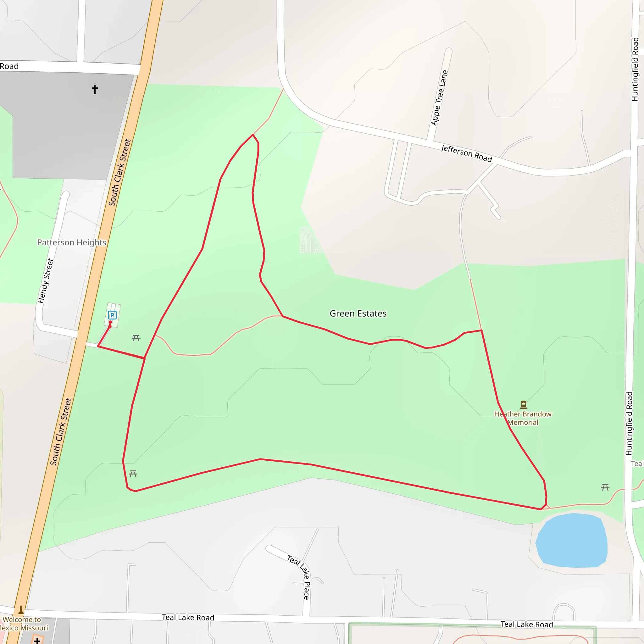 Green Estates Loop mobile static map