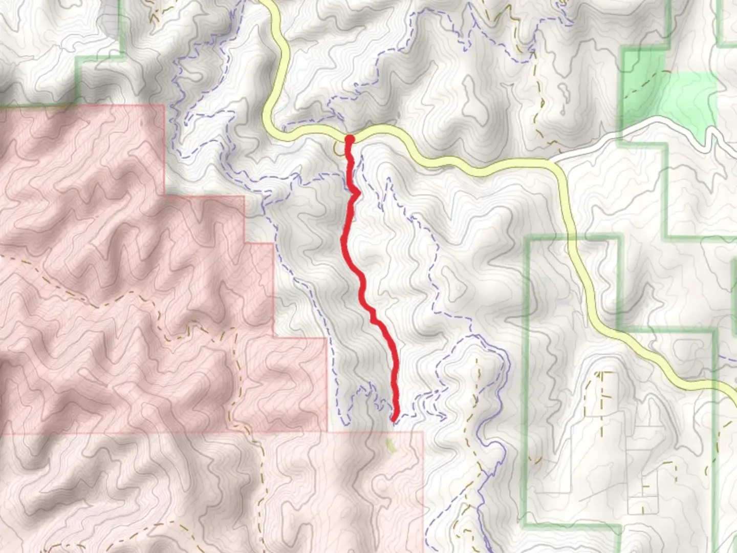 An image depicting the trail Otero Canyon and its surrounding area.