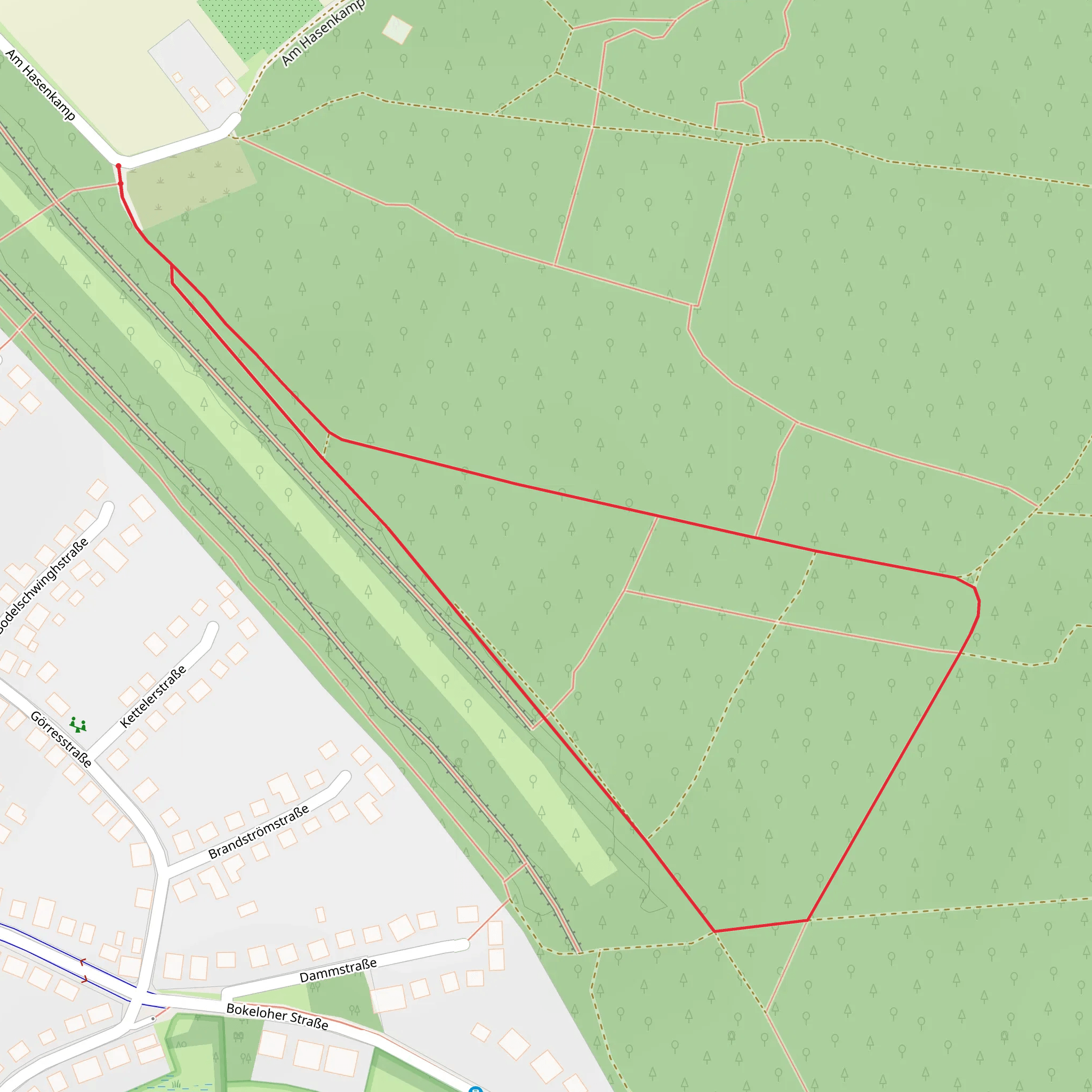 Kossentannen Loop mobile static map