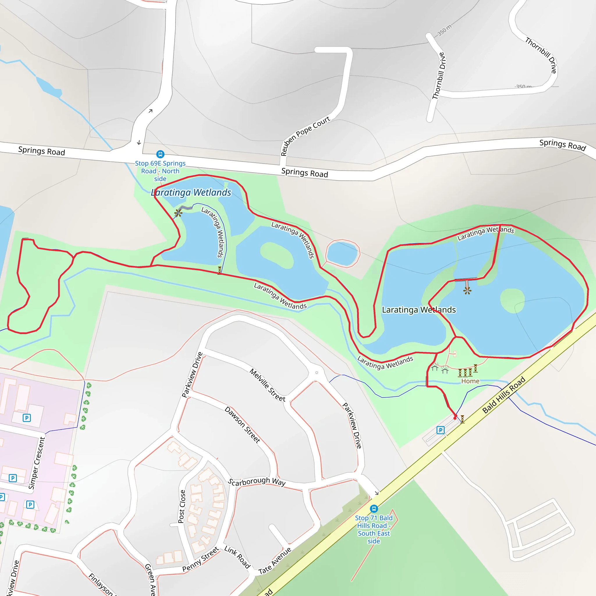 Mount Barker Linear Trail mobile static map