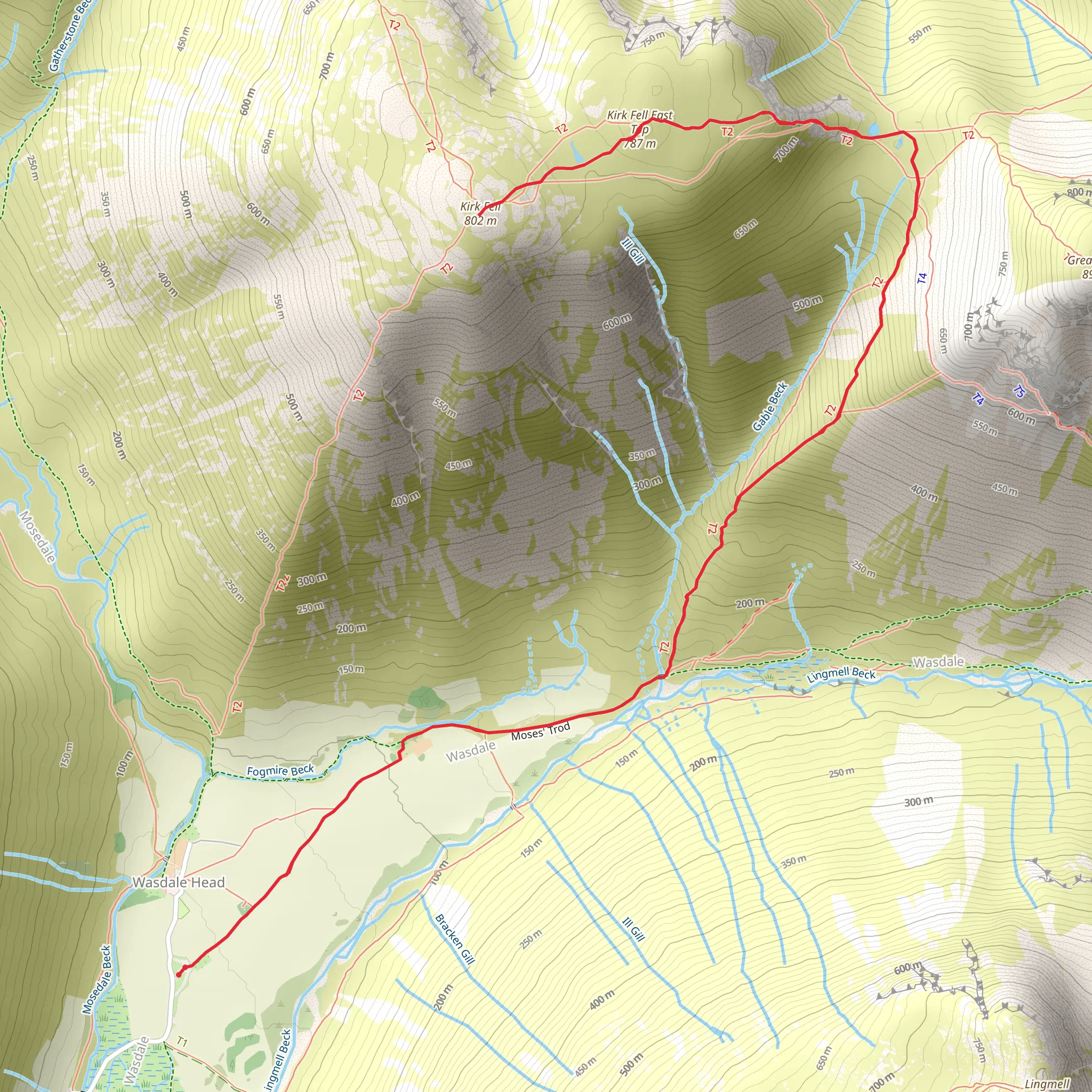 Kirk Fell mobile static map