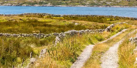 An image depicting the trail Siuloidi na Ceathrun Rua - Trail 1 Cuillean and its surrounding area.