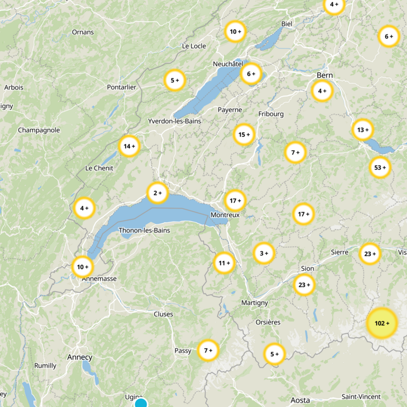 de Lavaux-Oron Static Map