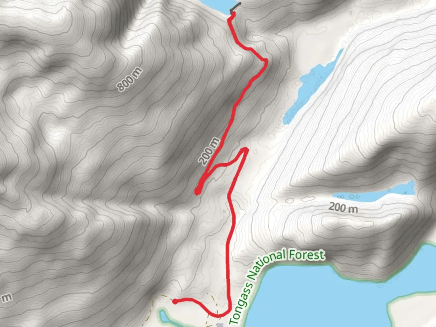 An image depicting the trail Long Lake Out and Back and its surrounding area.