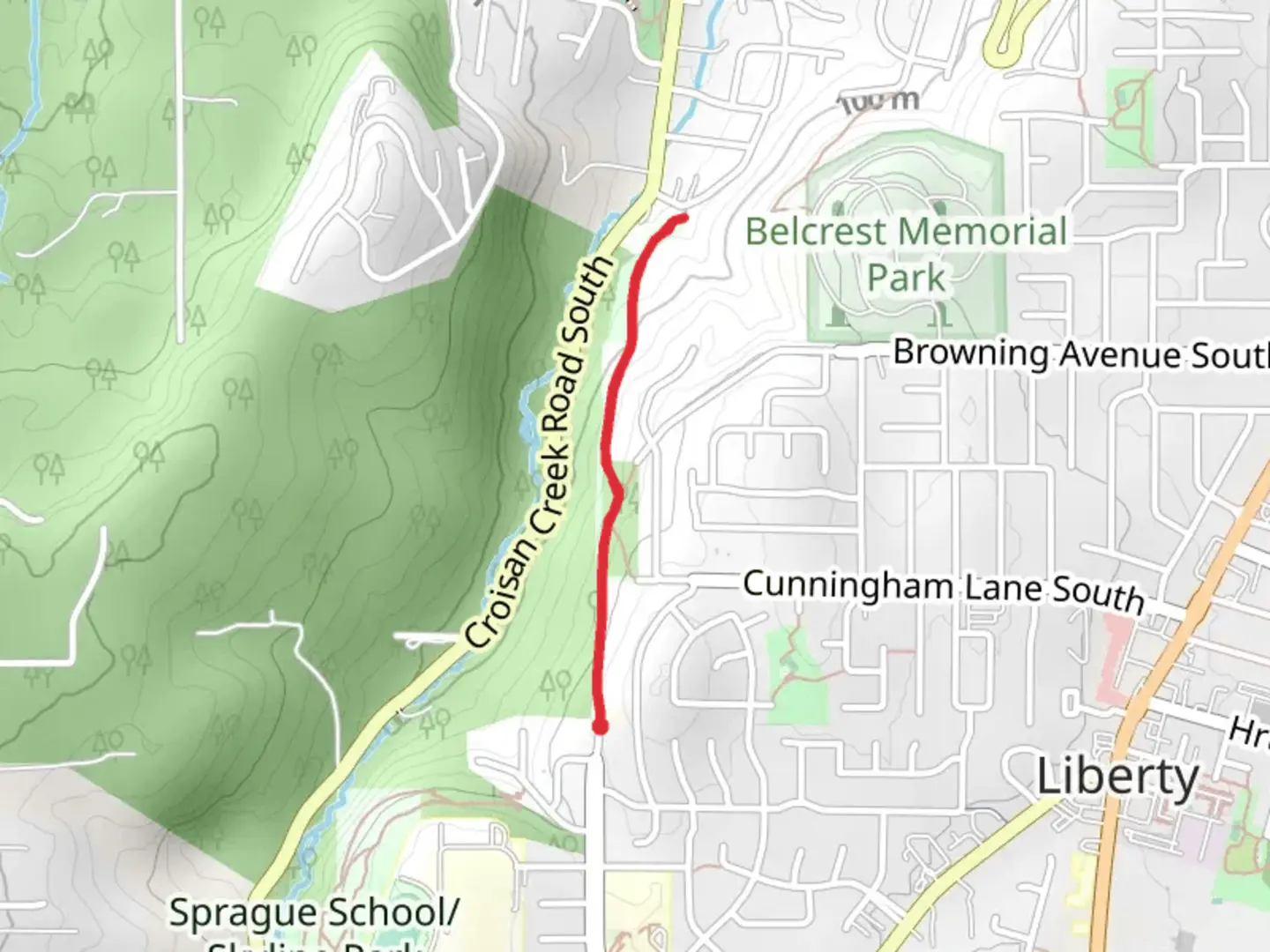 An image depicting the trail Crosian Trail and its surrounding area.