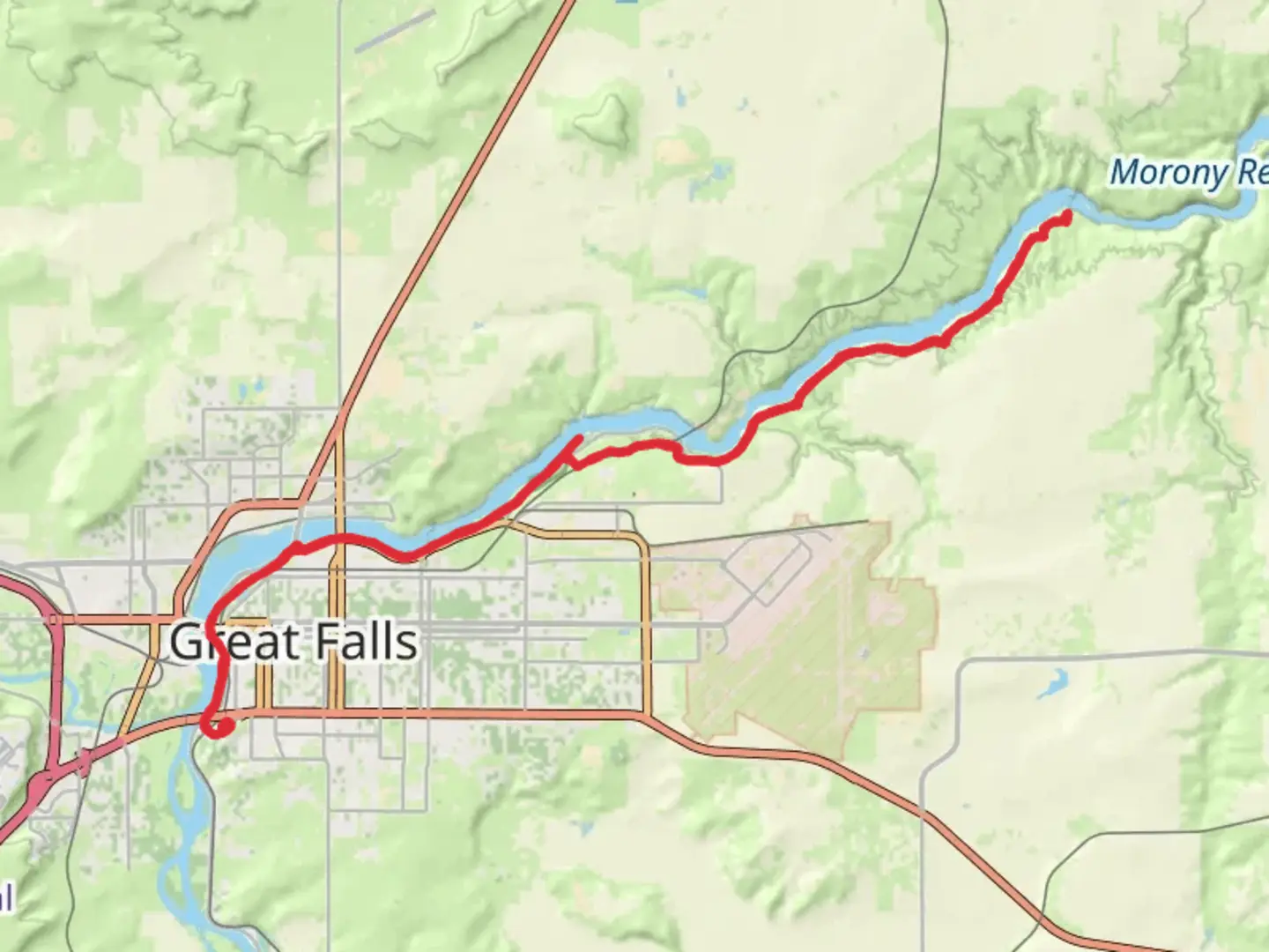 An image depicting the trail Rivers Edge Trail - Warden Park and its surrounding area.