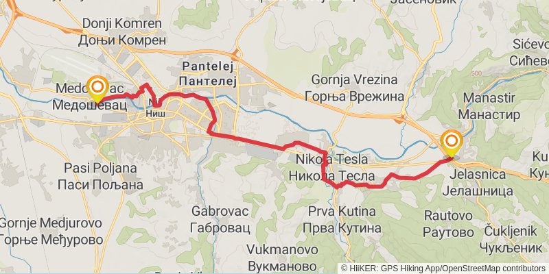 Sultans Trail stage 66 Map
