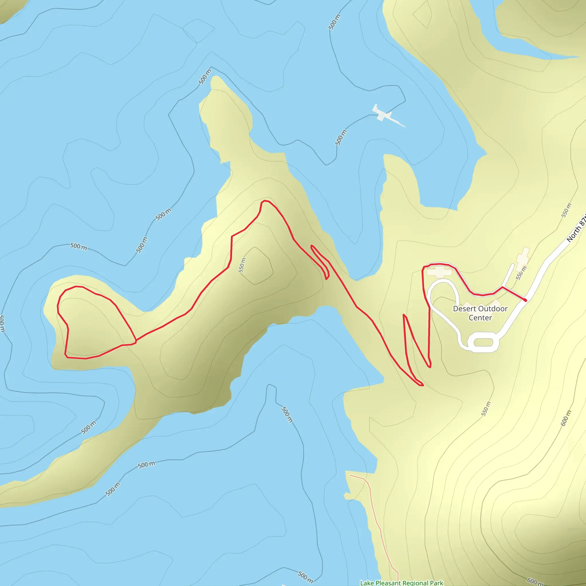 Honeymoon Cove Trail mobile static map