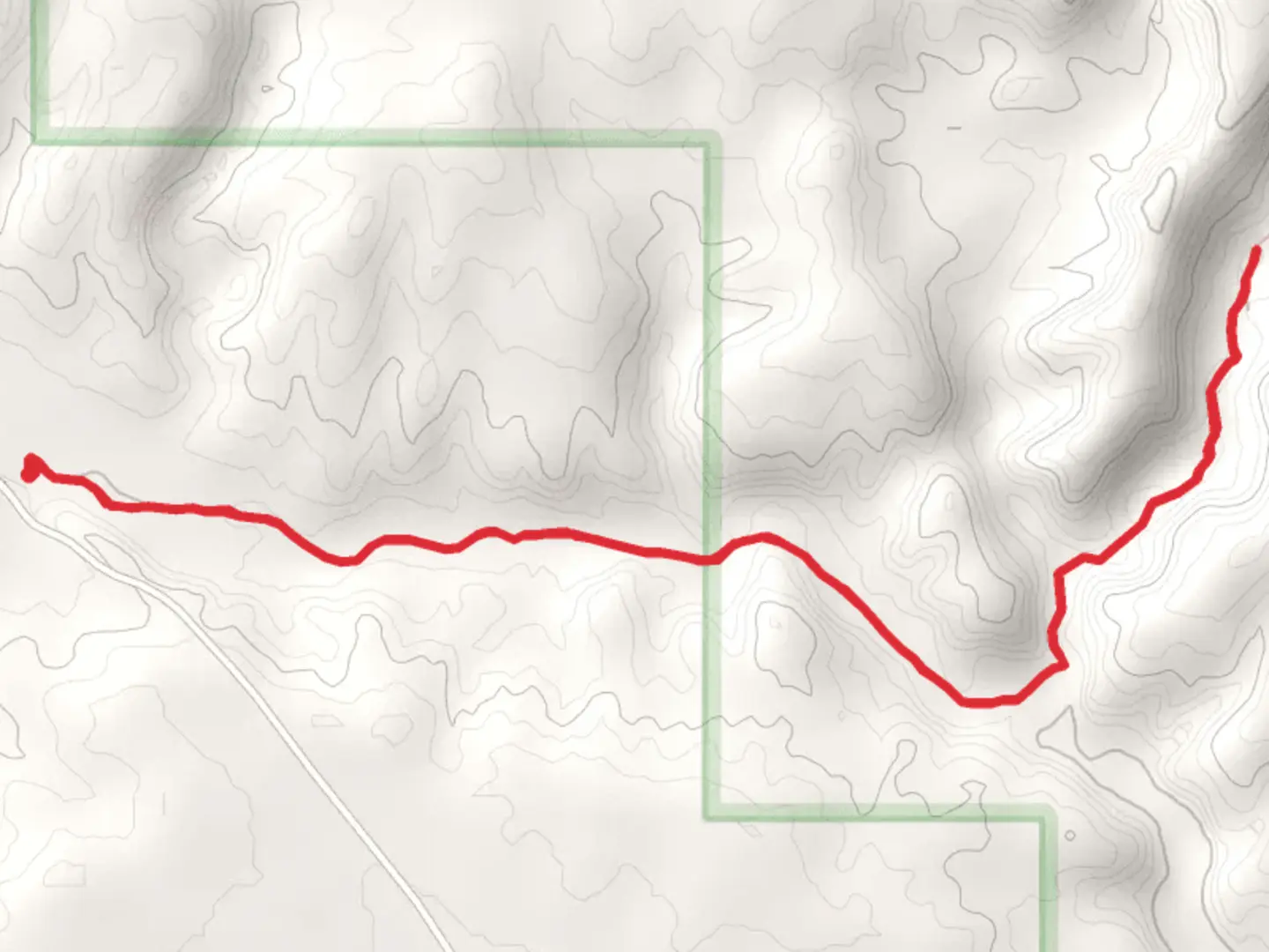 An image depicting the trail Big Horn Canyon Trail and its surrounding area.
