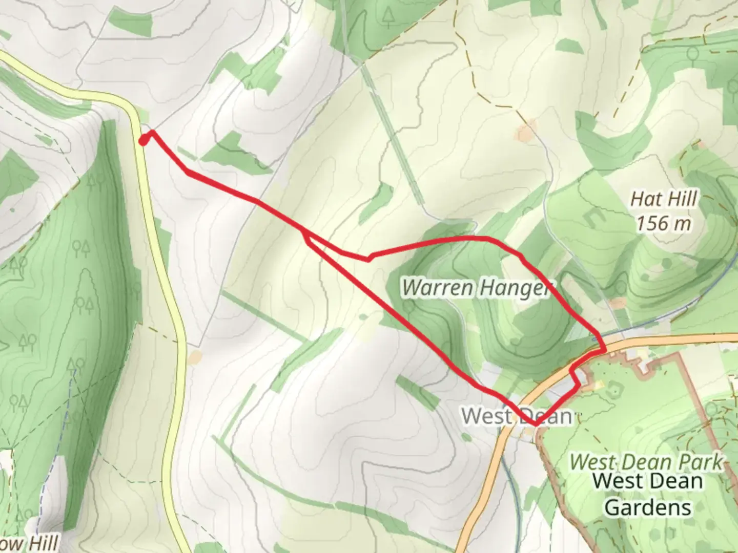 An image depicting the trail Warren Hanger Loop and its surrounding area.