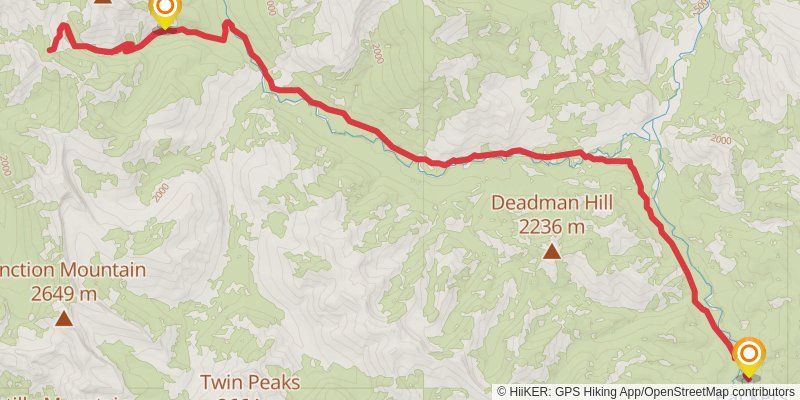 Indian Creek Trail via CDT stage 3 Map