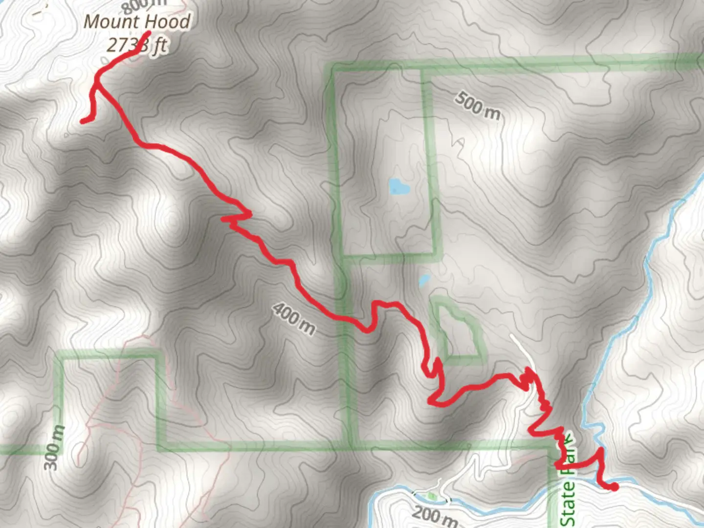 An image depicting the trail Mount Hood via Goodspeed Trail and its surrounding area.