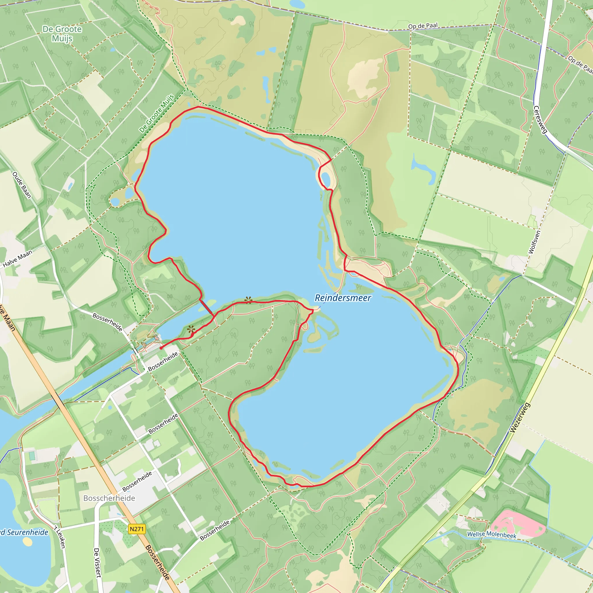 Reindersmeer Loop mobile static map