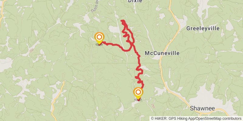Stone Church Horse Main Loop Trail stage 2 Map