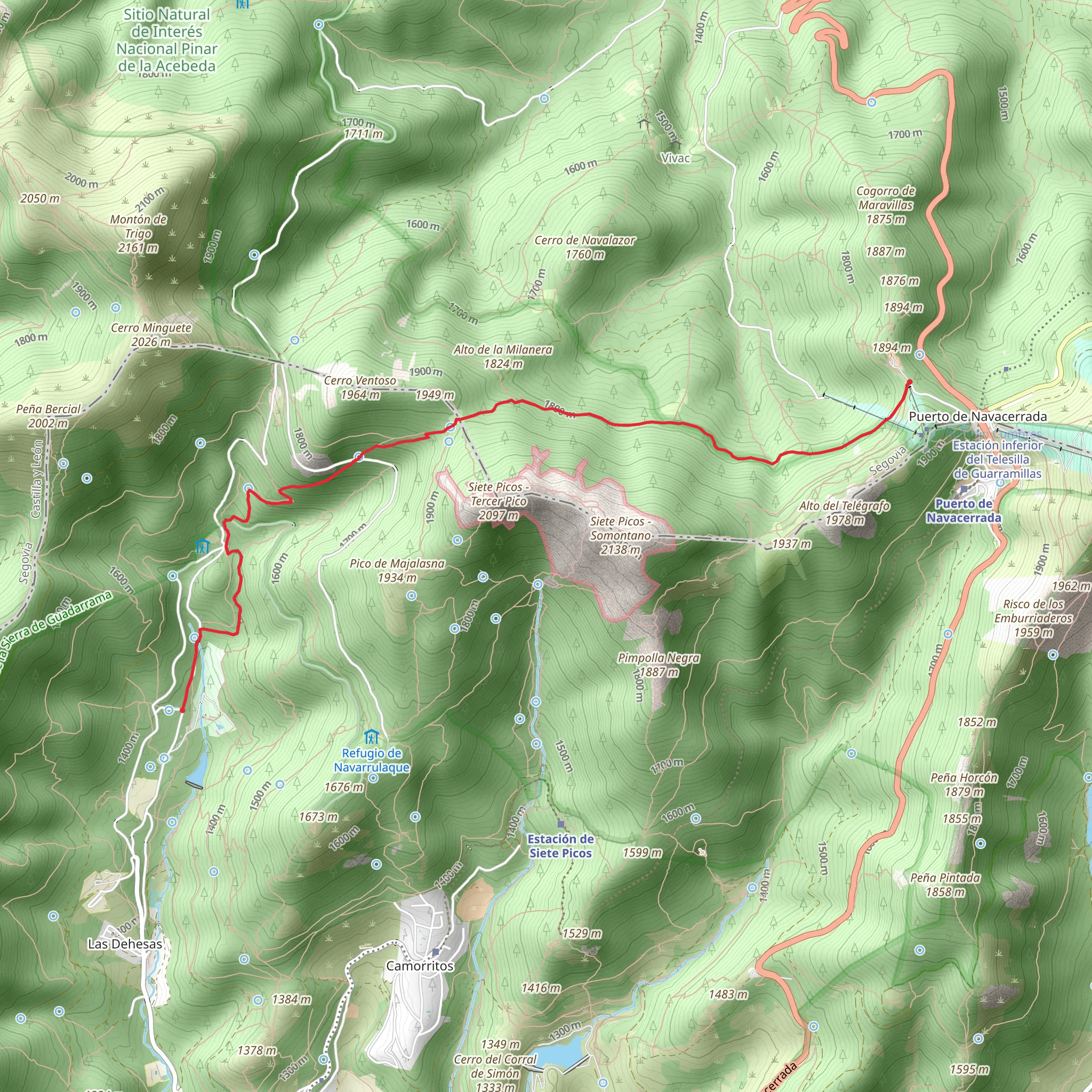 Schmid Trail mobile static map