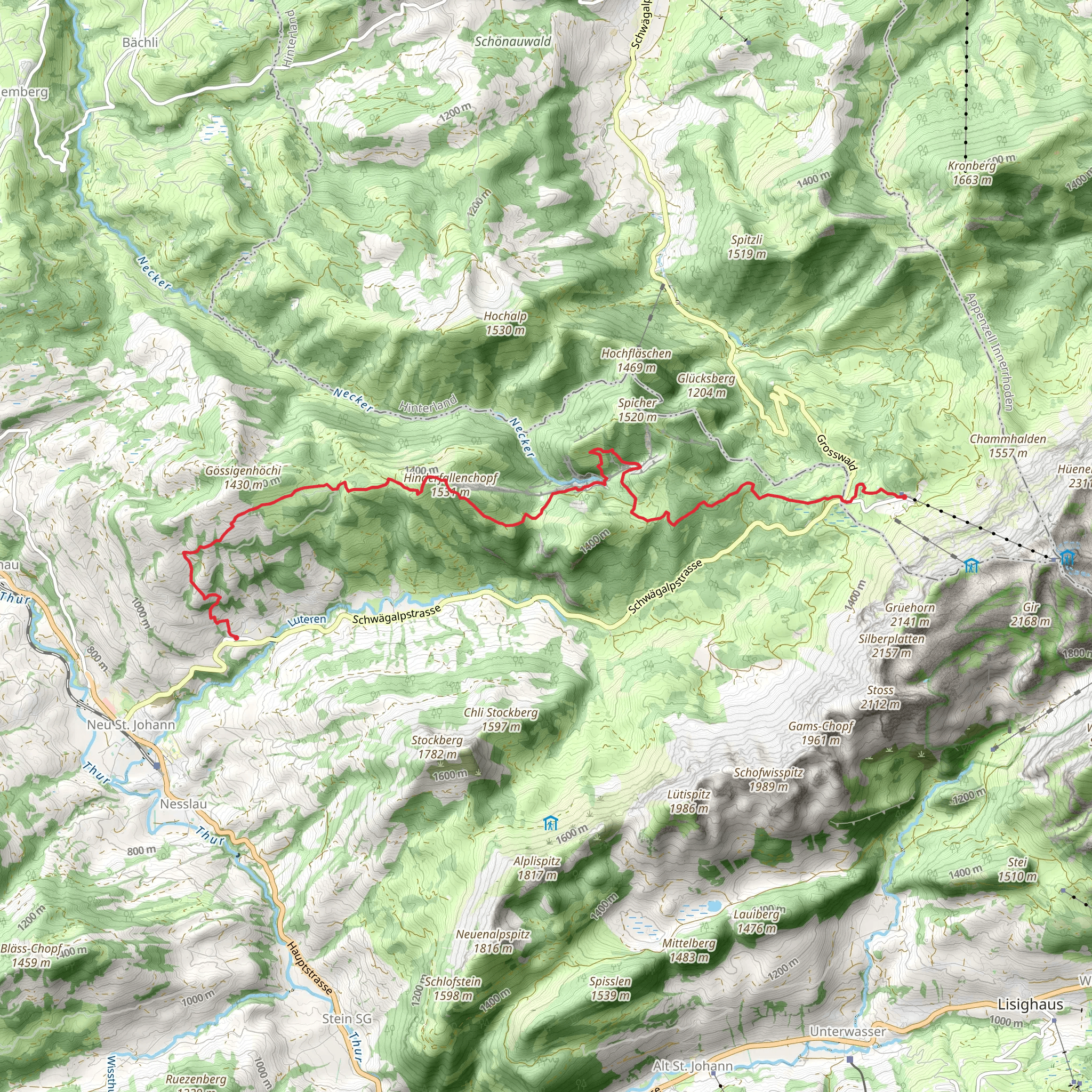 Ofenloch Trail mobile static map