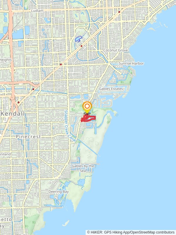 Center Lake and Royal Palm Lake Loop mobile static map