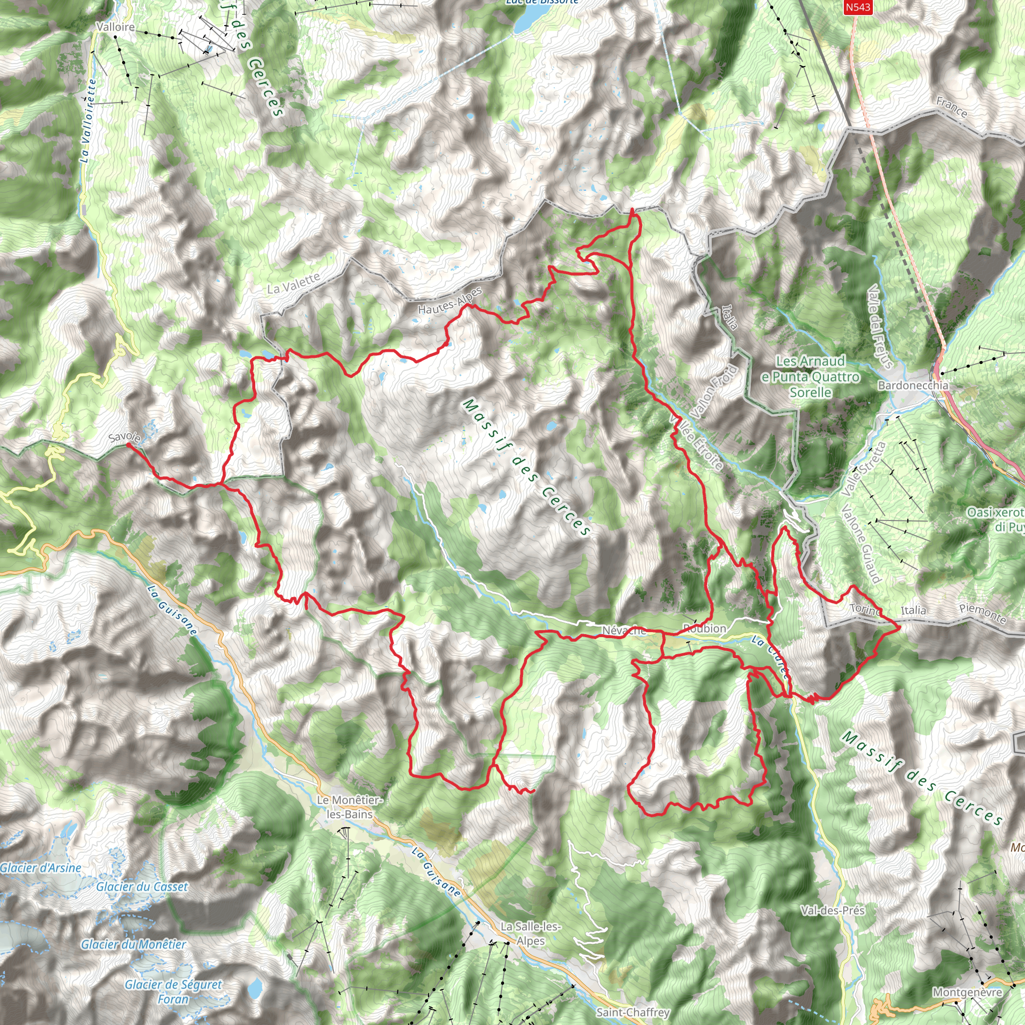 Tour of Mont Thabor mobile static map