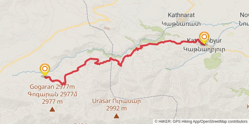 Transcaucasian Trail - Armenia stage 3 Map