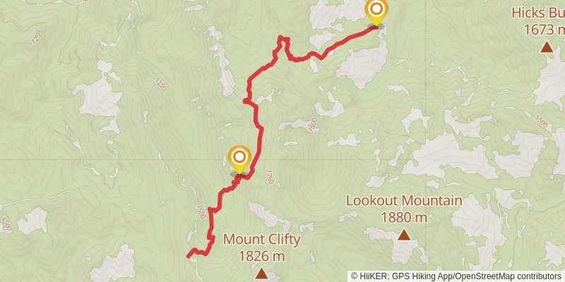 Greek Creek Basin Trail stage 2 Map