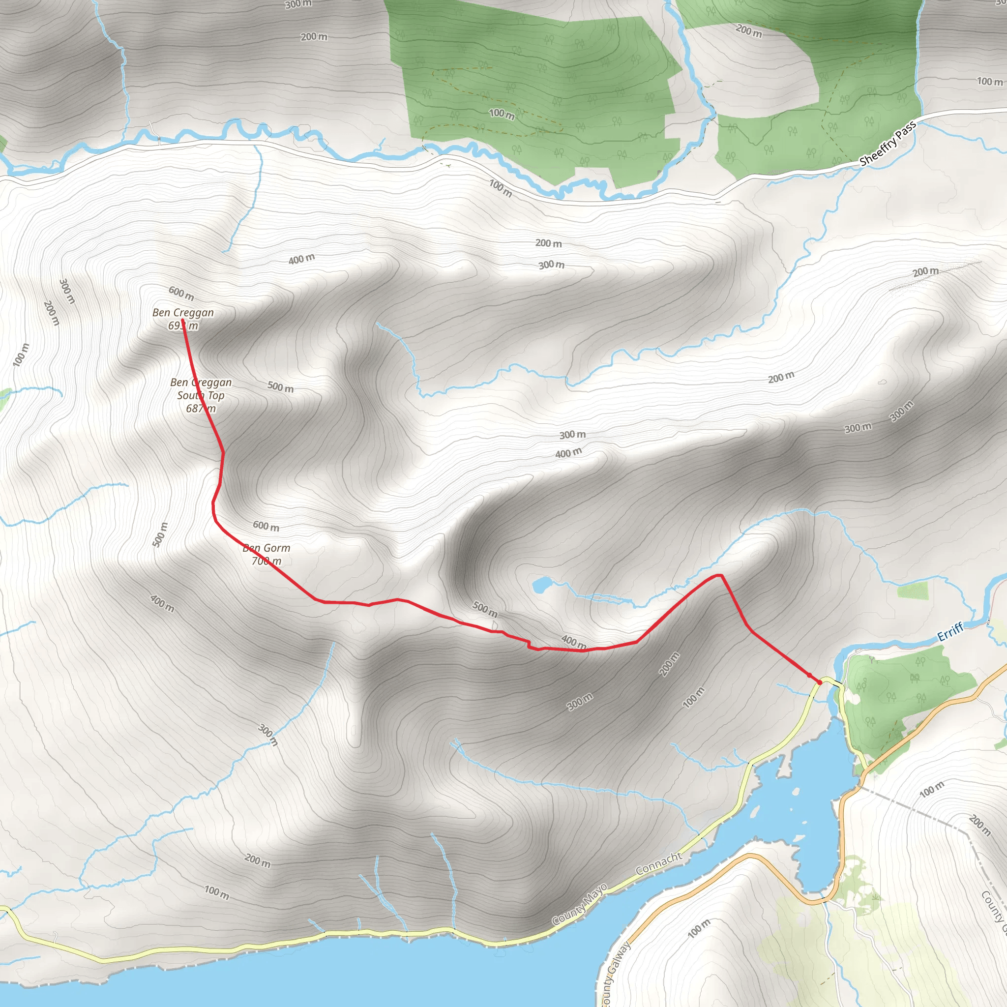 Ben Gorm and Ben Creegan Loop mobile static map
