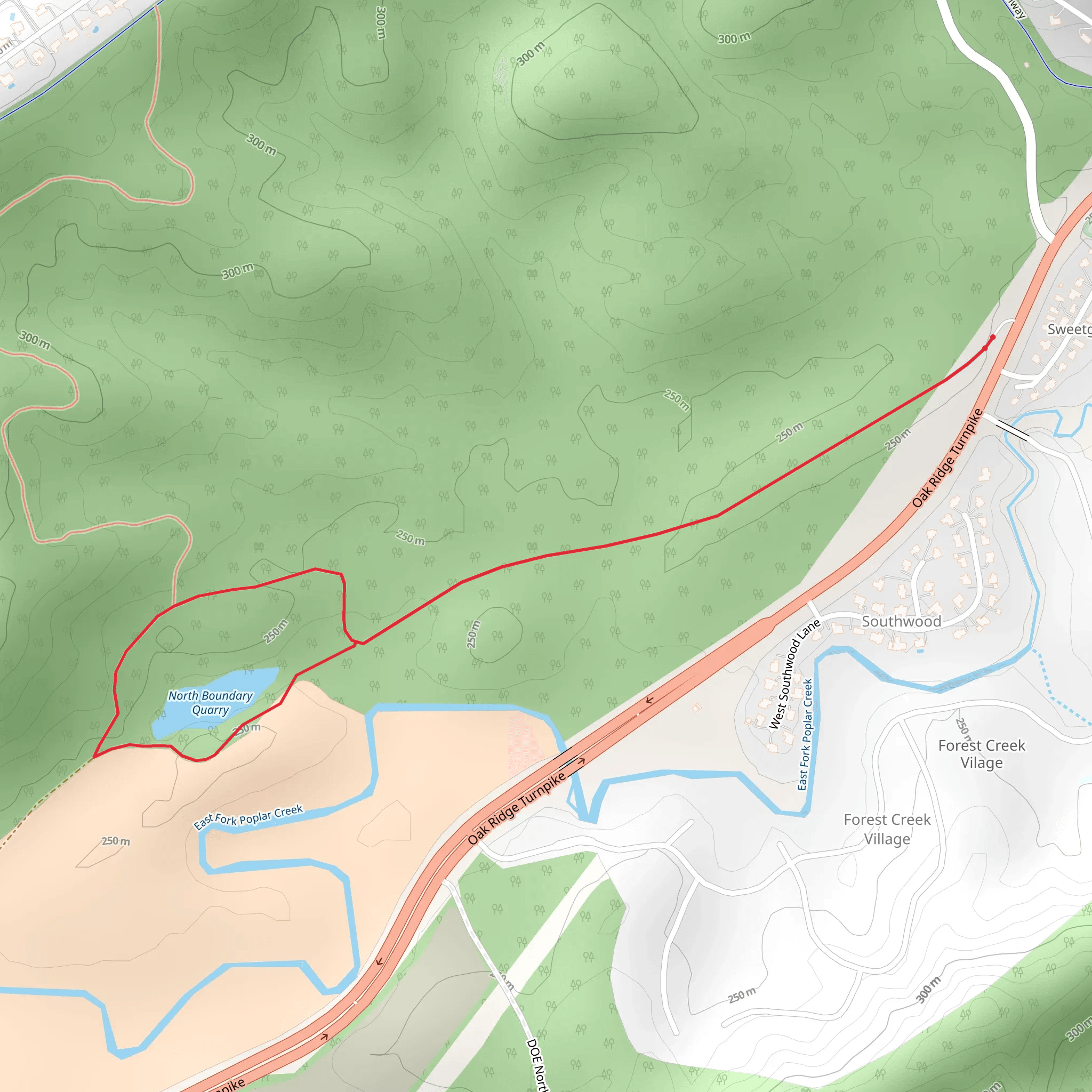 The Quarry Loop mobile static map