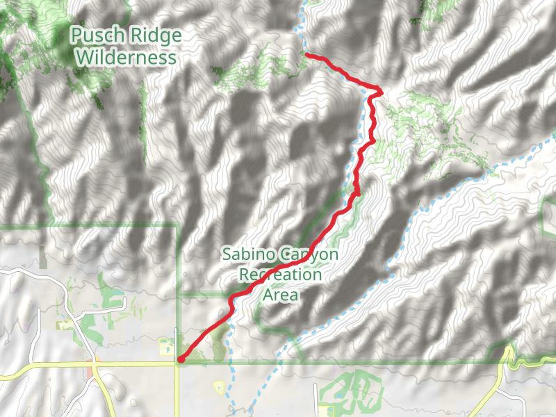 Hutch's Pool via Sabino Creek