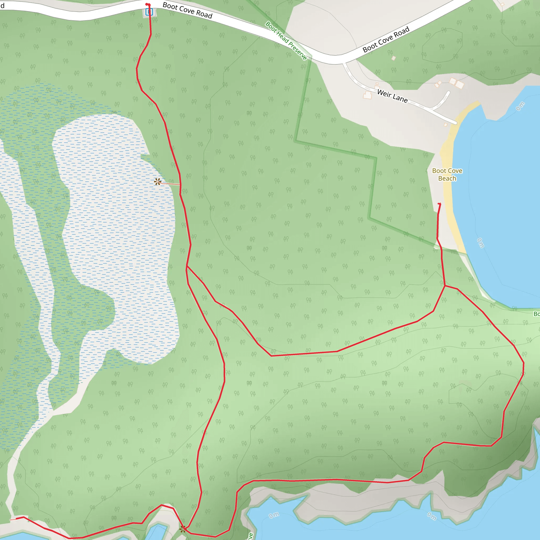 Boot Head Loop mobile static map