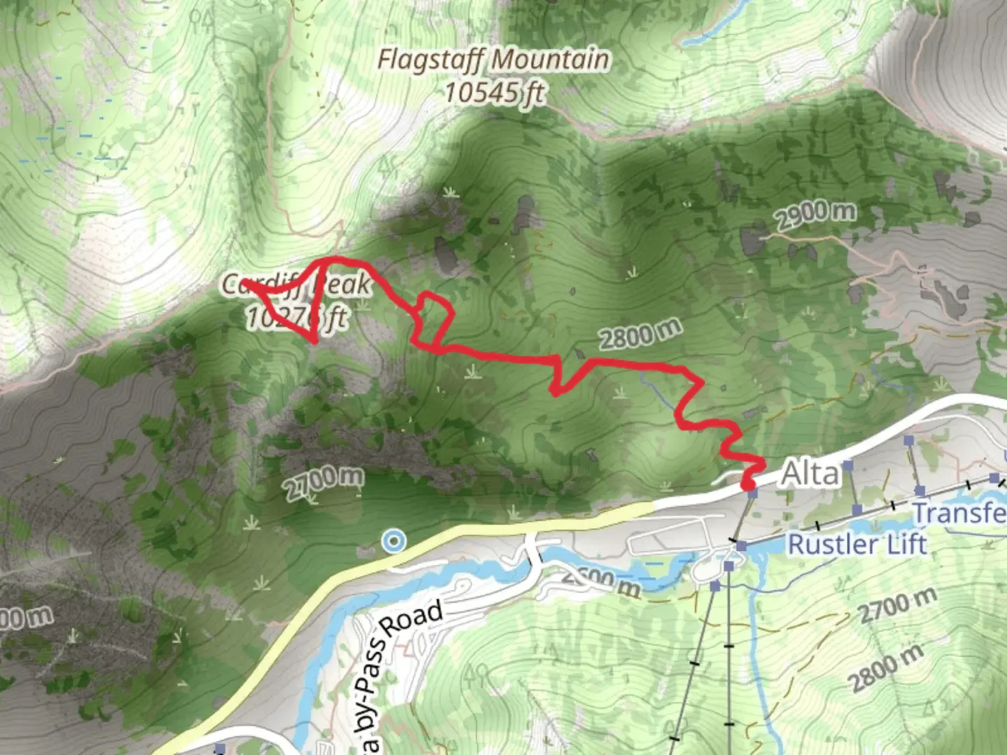 An image depicting the trail Cardiff Pass Trail and Mount Superior Trail and its surrounding area.