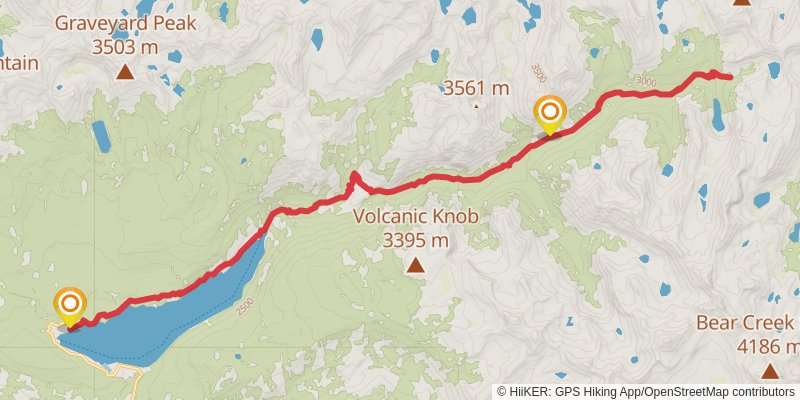 Mono Creek Trail stage 4 Map