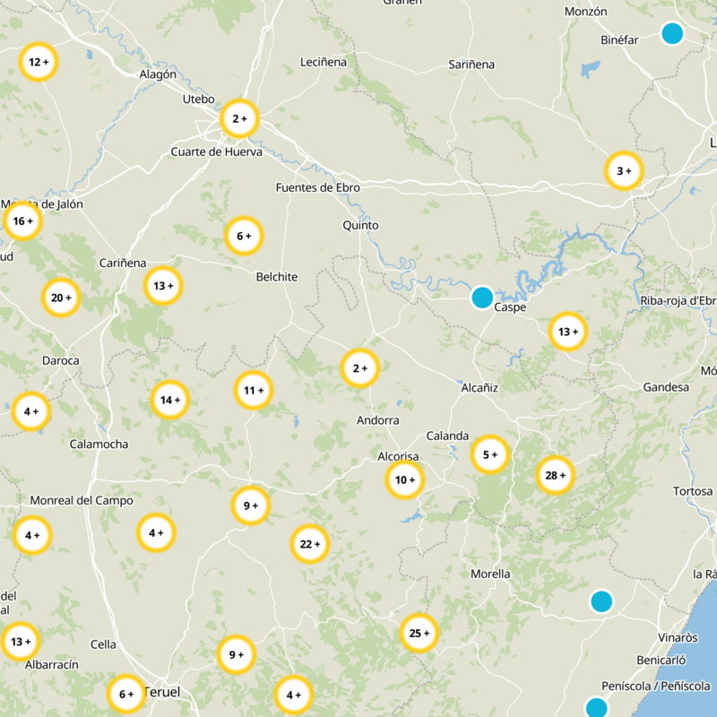 Albalate Del Arzobispo Static Map