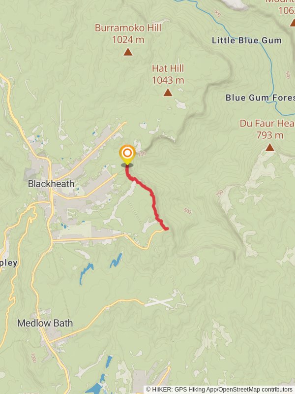 Cliff Top Track mobile static map