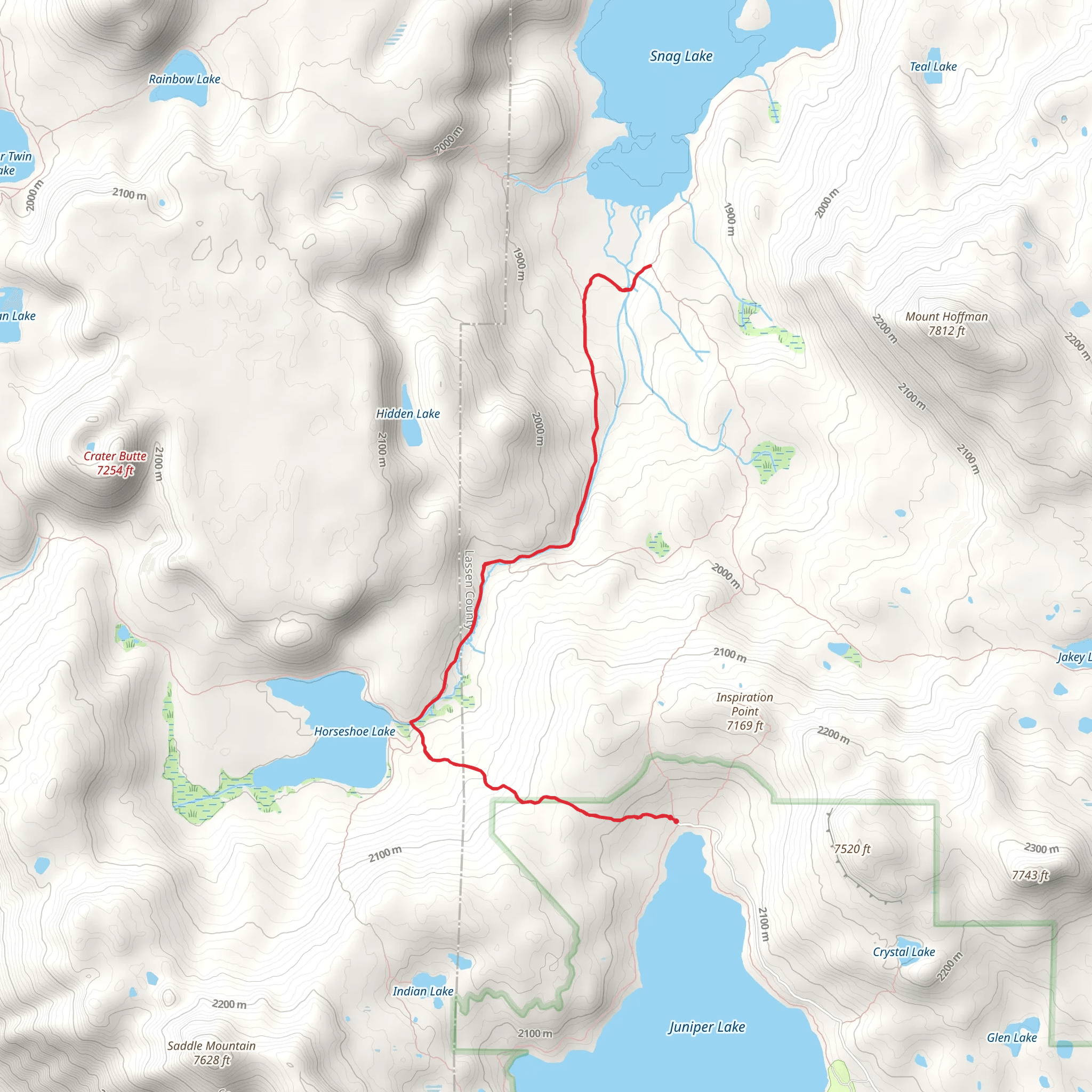 Grassy Creek Trail mobile static map