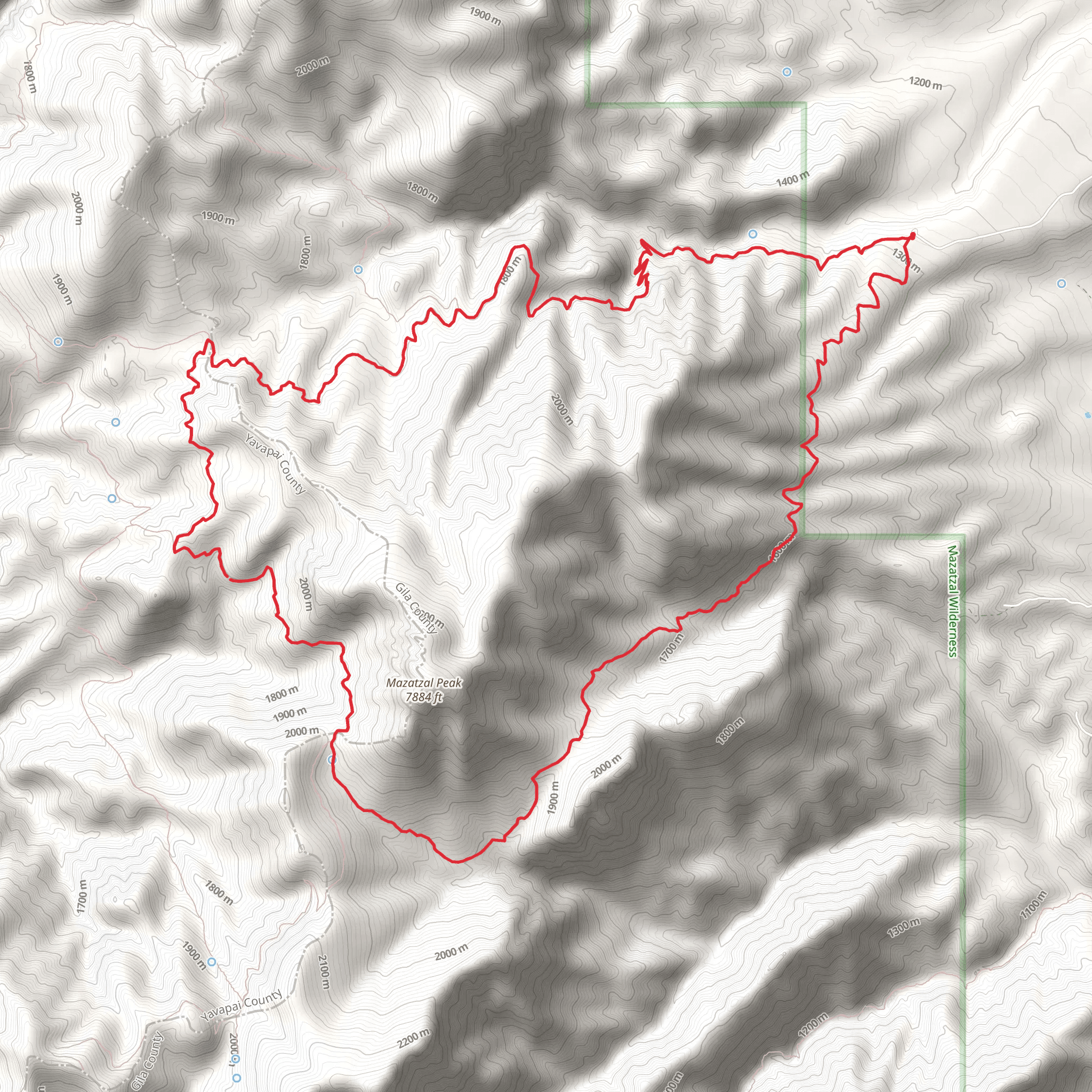 Y Bar and Barnhardt Loop Trail mobile static map