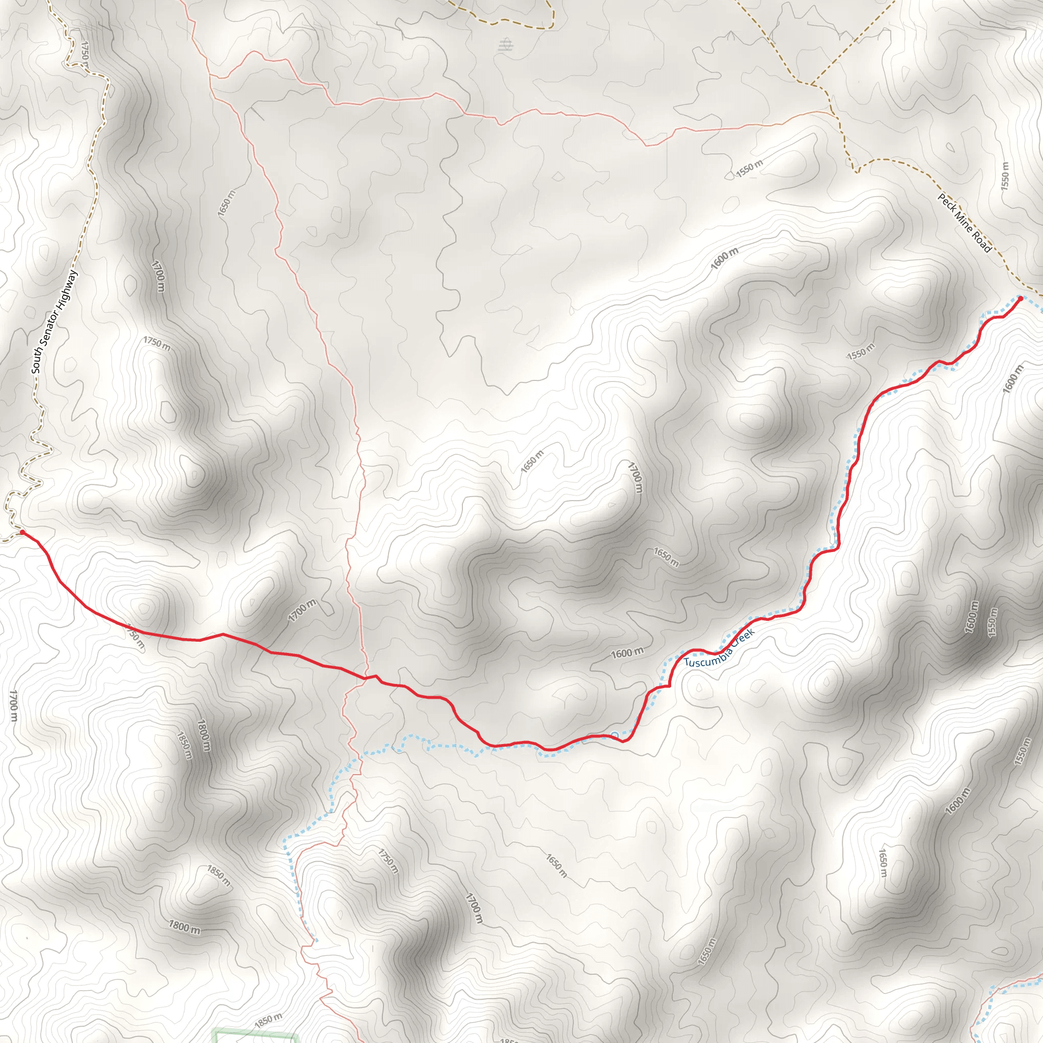 Tuscumbia Trail mobile static map