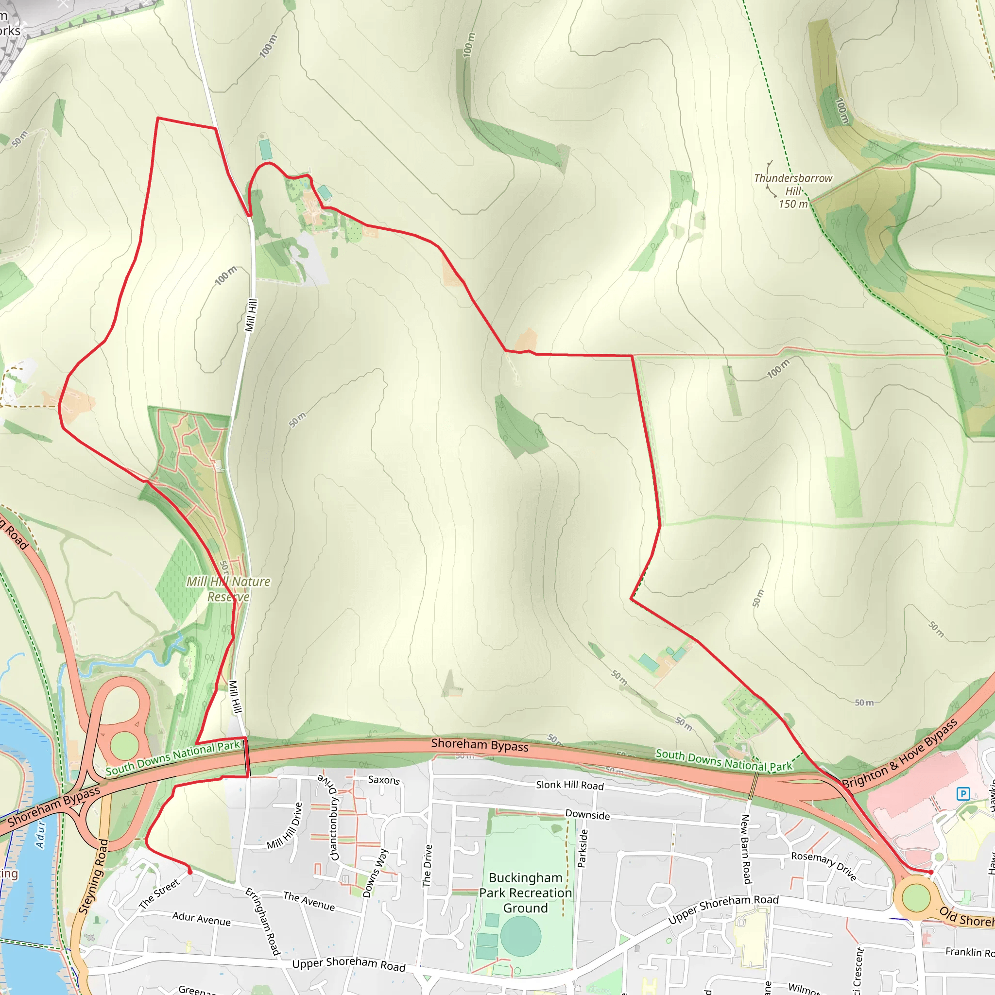 Shoreham-By-Sea Trail mobile static map