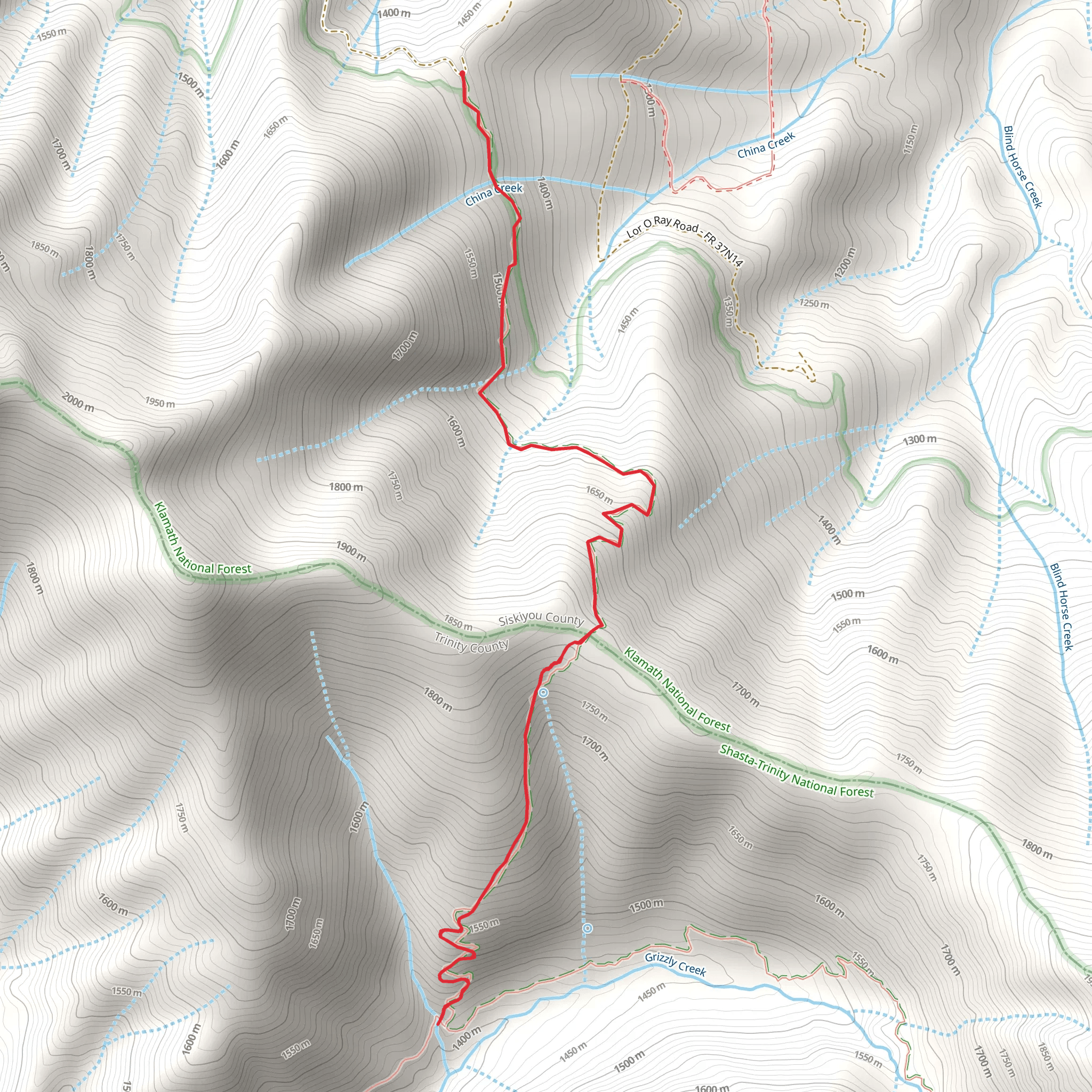 China Spring Trail mobile static map